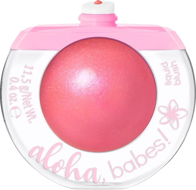 essence aloha, babes! liquid blush, hautement pigmenté, séchage rapide, chatoyant — Maquillage