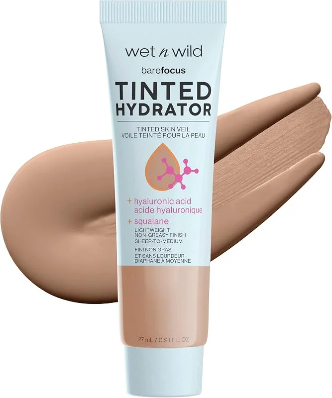 Wet n Wild Bare Focus Tinted Hydrator, Hydratant Teinté Oil-Free avec Acide — Maquillage