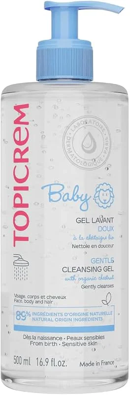 Topicrem - Baby, Gel Lavant Doux Corps, Visage, Cheveux - 500 ml — Soin de la peau