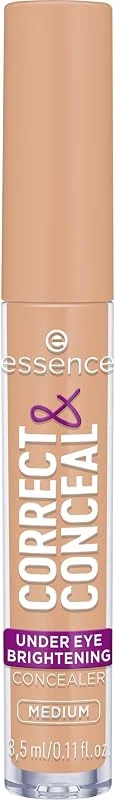 essence CORRECT & CONCEAL under eye brightening concealer anti-cernes, éclaircissant — Maquillage