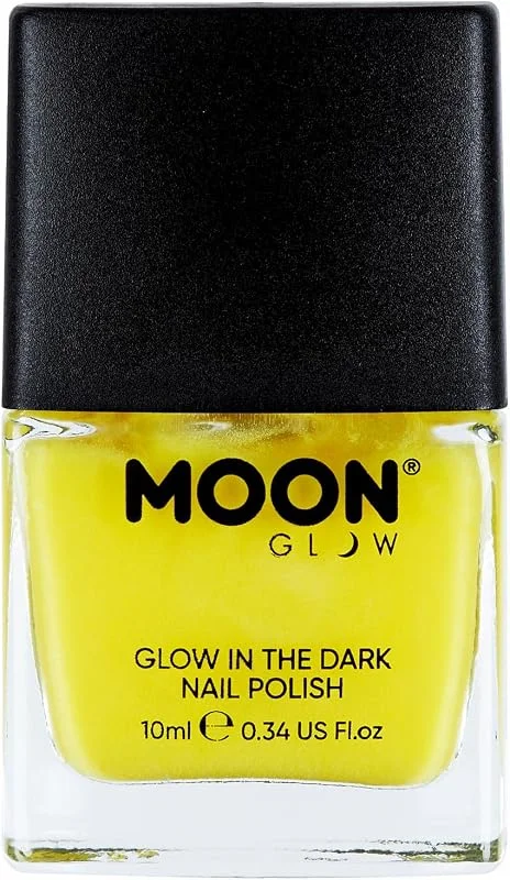 Moon Glow Vernis à ongles phosphorescent – Vernis à ongles phosphorescent, jaune, 10 ml — Maquillage