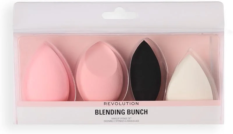 Revolution The Blending Bunch Makeup Sponge Set, Éponges Maquillage Lavables & Réutilisables, Formes