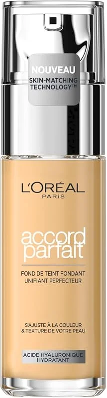 L'Oréal Paris Accord Parfait Fond de Teint Fluide Ivoire 1.N 30ml — Maquillage