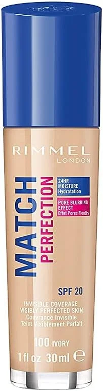 Rimmel London Match Perfection Foundation 100 — Maquillage