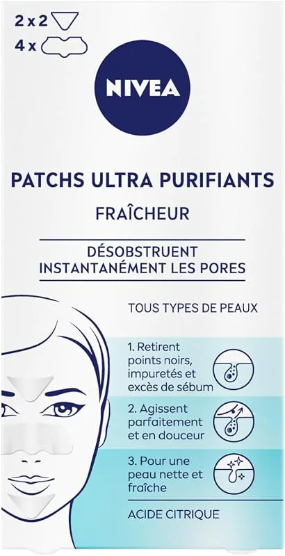 NIVEA - Patch Visage Ultra Purifiant Fraîcheur - Désobstrue Les Pores - Retire — Soin de la peau