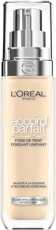 L'Oréal Paris Accord Parfait Fond de Teint Fluide Hydratation 24H Lin 30ml — Maquillage