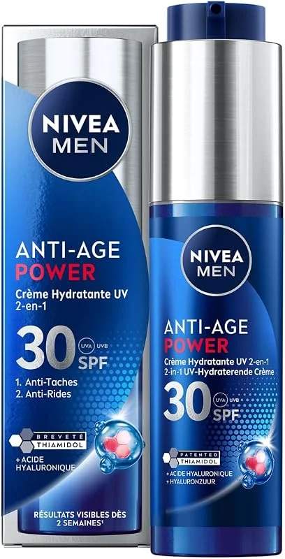 NIVEA MEN Luminous 630 2-in-1 Power Moisturizer, SPF 30, 50ml — Soin de la peau