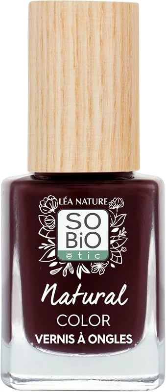 LÉA NATURE SO BiO étic, Vernis ongles naturel - Natural Color, Rouge Velours, Double — Maquillage