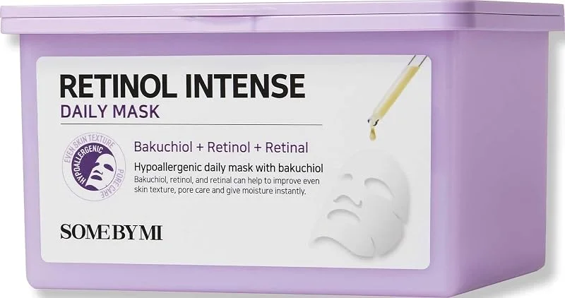 SOME BY MI Retinol Intense Daily Mask – 30 masques, 11, 8 oz – Masque au rétinol pour routine glass