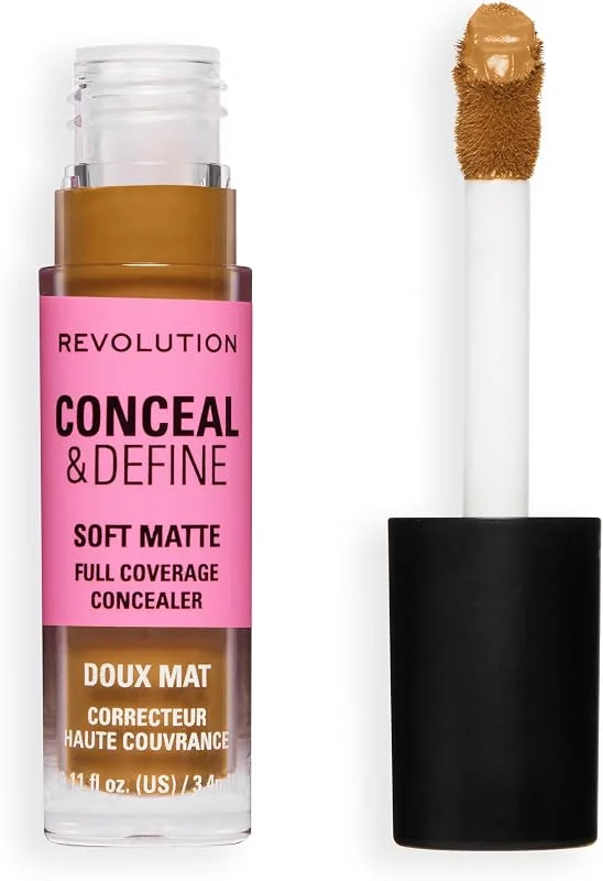 Revolution Conceal & Define Concealer, C14.2NW Foncé ou Profond — Maquillage