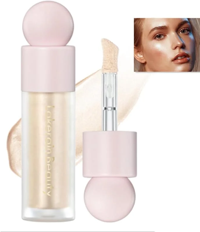 Beauty Searcher Highlighter Liquide Fini Éclat Argent Champagne Visage & Corps (#01 — Maquillage