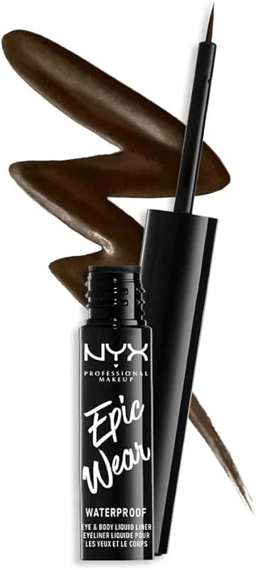 NYX Professional Makeup Epic Wear Eyeliner Liquide Waterproof 72h Brown — Maquillage