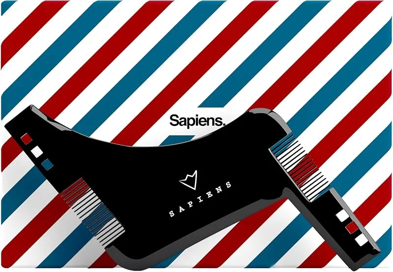 Peigne Pochoir Barbe Homme par Sapiens - Accessoire de Rasage et d’Entretien de — Soin de la peau
