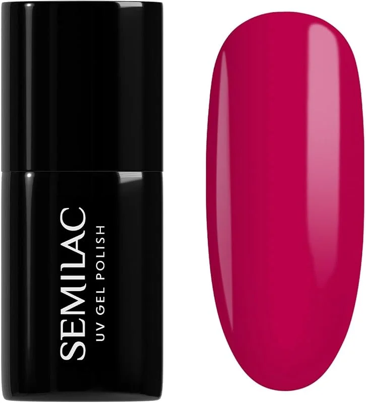 Semilac Vernis à ongles gels semi-permanents UV 103 Elegant Raspberry 7ml — Maquillage