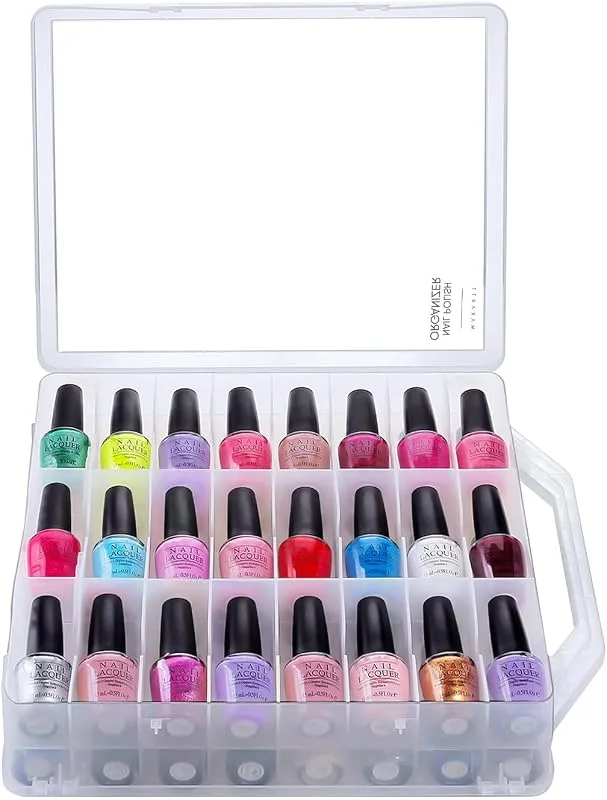 Makartt Organiseur de vernis à ongles – Support universel transparent pour 48 — Maquillage