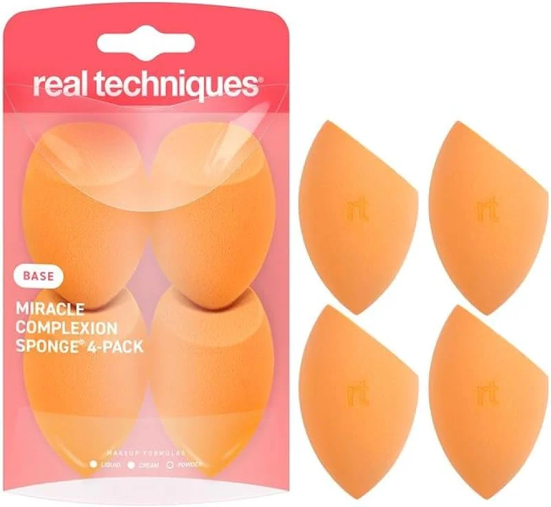 REAL TECHNIQUES Pack de 4 Éponges pour le Teint — Maquillage