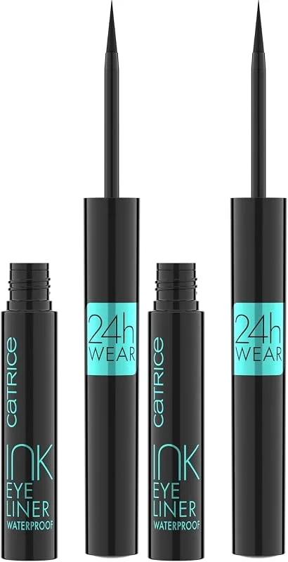 Catrice Ink Eyeliner Waterproof N°010 Noir Couvrant Ultra Noir Résultat express Coloré — Maquillage