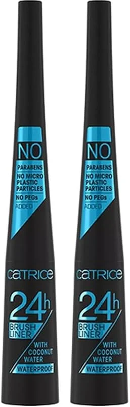 Catrice - Eyeliner Brush Liner 24h Waterproof - 10 Ultra Black (Lot de 2) — Maquillage