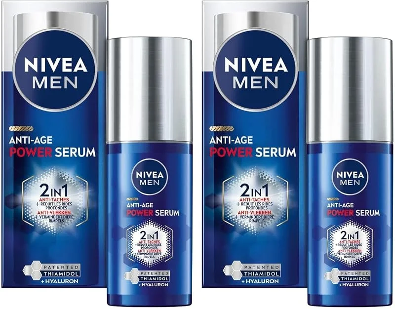 NIVEA MEN Sérum Power 2-en-1 LUMINOUS630® anti-âge & anti-taches (1 x 30 ml) — Soin de la peau
