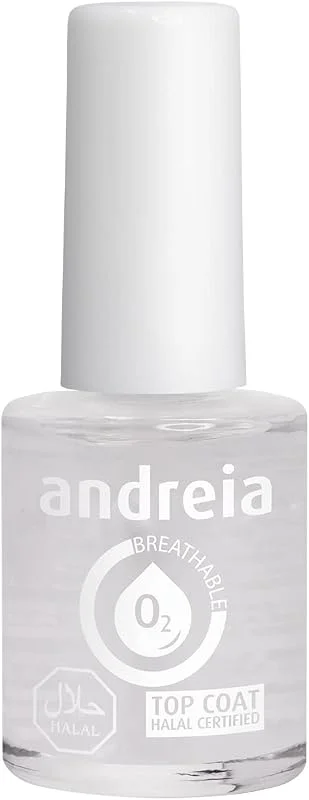 Andreia Vernis Halal Top Coat - Vernis à Ongles Végétalien Brillant, Perméable & — Maquillage
