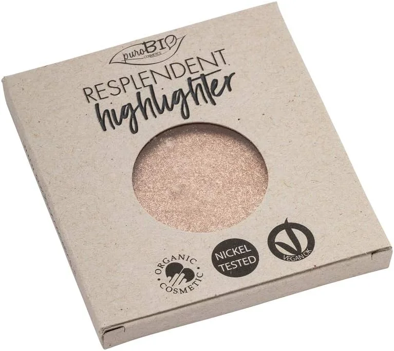 Purobio Illuminant Compact Resplendent Highlighter 01 Champagne Refill - 9 Gr — Maquillage