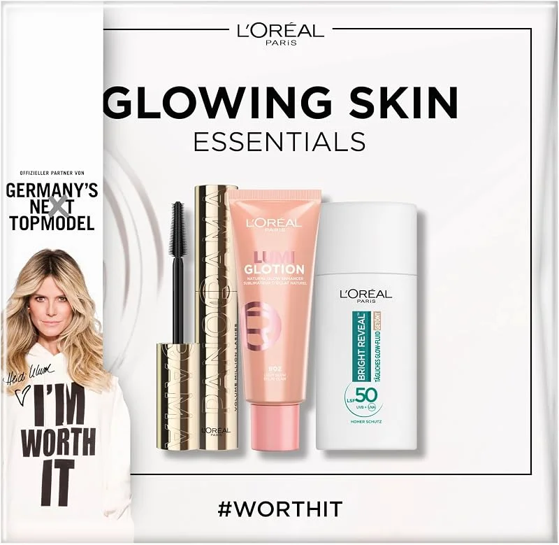 L'Oréal Paris Germany's Next Topmodel Kit de maquillage Glowing Skin Essentials avec mascara