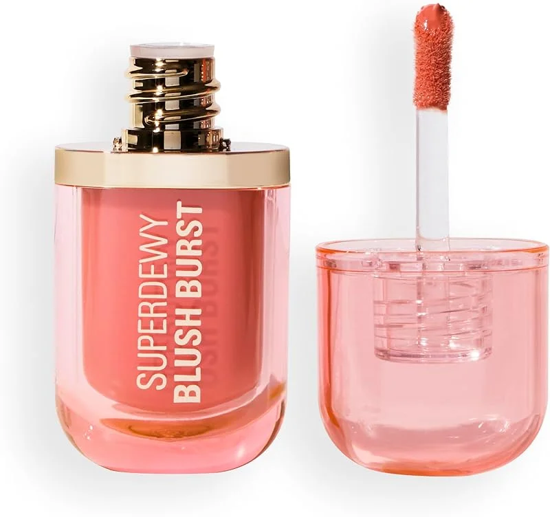 Revolution Superdewy Liquid Blush Burst, Peach Spritz — Maquillage