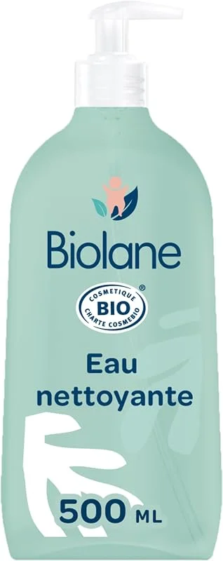 BIOLANE - Eau Nettoyante BIO - Nettoie et Protège - Sans Rinçage - 500 ml — Soin de la peau