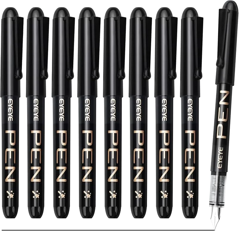 EYEYE Stylo plume FP10 F-Nib 9x noir jetable — Maquillage