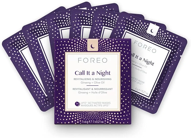 FOREO Masque actif UFO Call it a Night pour peau sèche et mature, pack de 7 — Soin de la peau