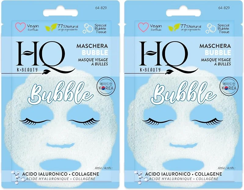 HQ – Masque Visage à Bulles Nettoyant Acide Hyaluronique Collagène – Soin — Soin de la peau