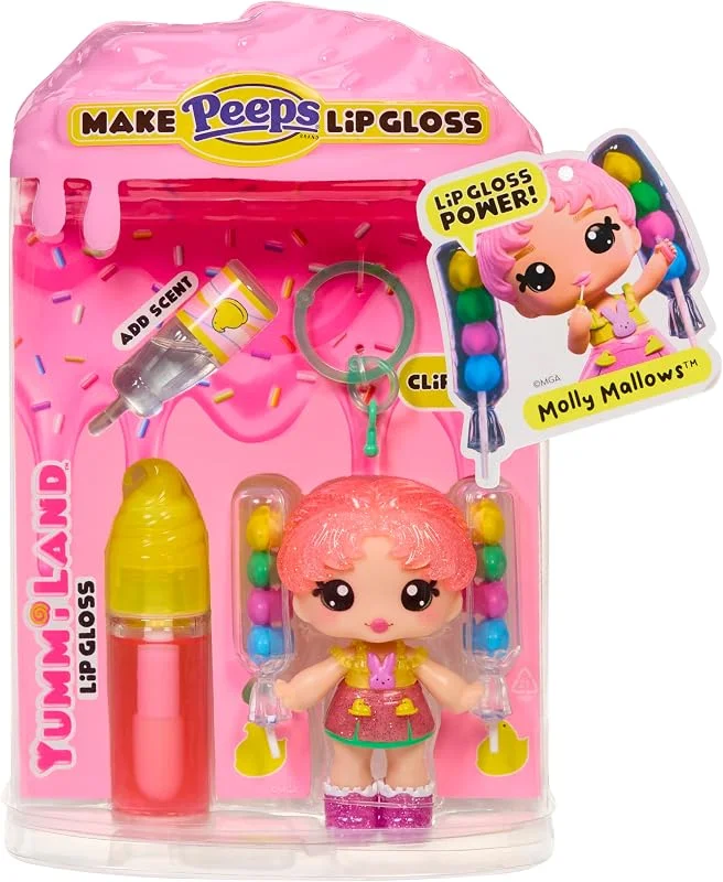 Yummiland x Peeps Lip Gloss Doll - Molly Mallows - Comprend 1 Poupée, 1 Brillant À — Maquillage