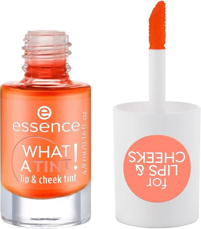 essence WHAT A TINT! lip & cheek tint Végan 03 Peachy Vibes 4, 9 ml — Soin de la peau