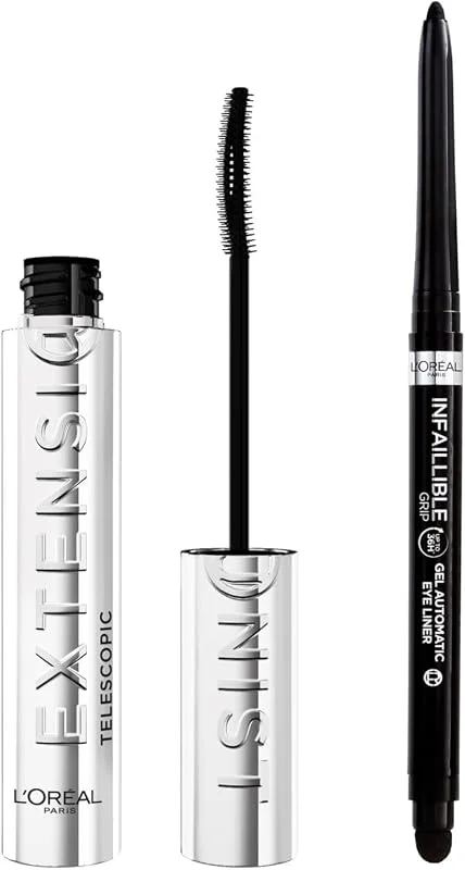 L'Oréal Paris Duo Mascara Telescopic Extensionist Eyeliner Grip Noir — Maquillage