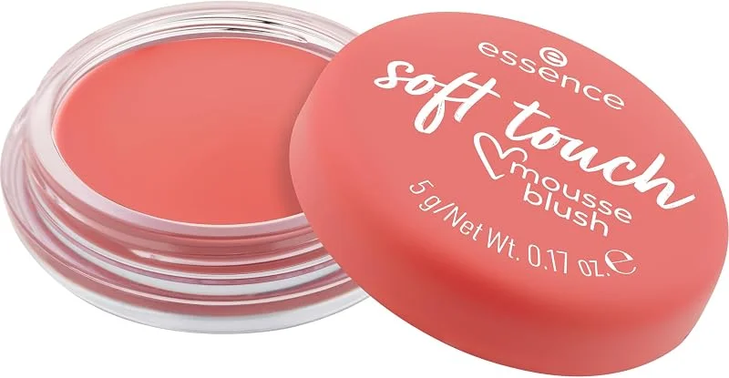 essence soft touch mousse blush, résultat instantané, naturel, mat (5g) — Maquillage