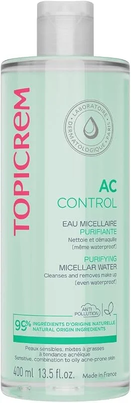 Topicrem - AC CONTROL Eau Micellaire Purifiante Démaquillante - 400 ml — Soin de la peau