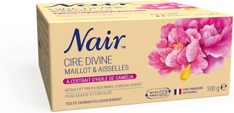 Nair Cire Divine Maillot & Aisselles - Huile de Camélia -100g + 2 soins — Soin de la peau