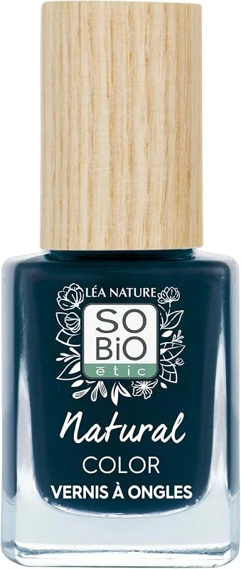 LÉA NATURE SO BiO étic, Vernis ongles naturel - Natural Color, Bleu Denim, Double — Maquillage
