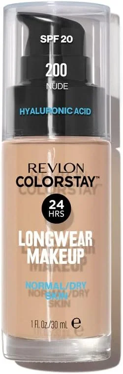 Revlon Colorstay, Fond de Teint Longue Tenue, Peaux NormalesàSèches, 24H Tenue + Soin — Maquillage