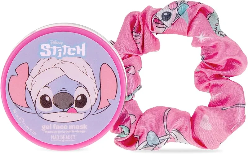 Mad Beauty - Duo masque gel pour le visage et chouchou Stitch au Litchi Disney — Soin de la peau