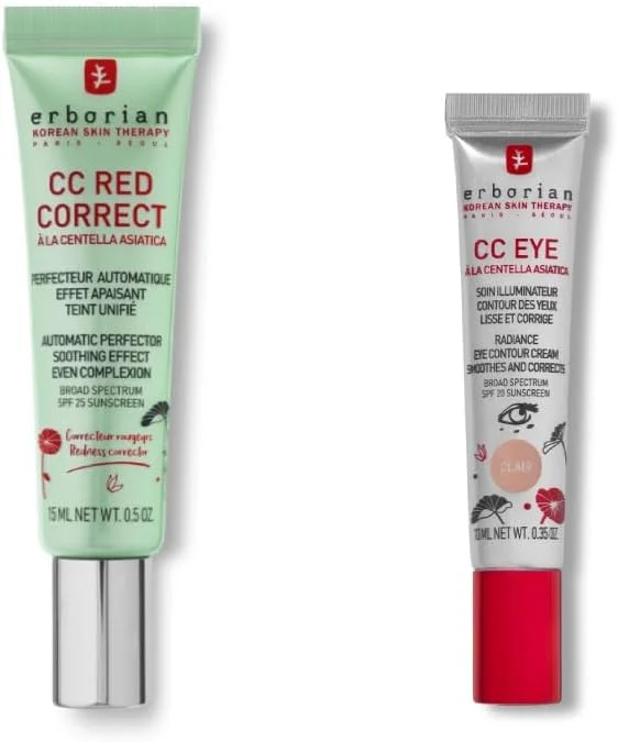 Erborian - Crème Teintée Anti-Rougeur CC Red Correct - Soin du Visage Perfecteur — Soin de la peau