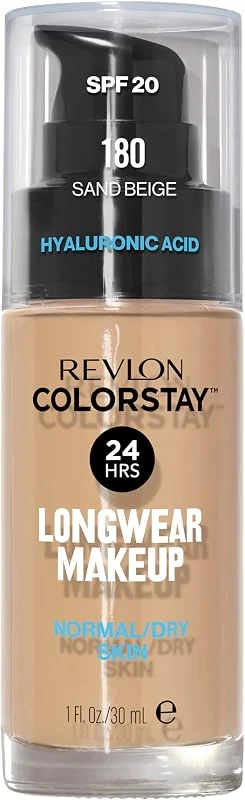 Revlon ColorStay Fond de Teint Tenue 24H, 180 Sand Beige 30 ml — Maquillage