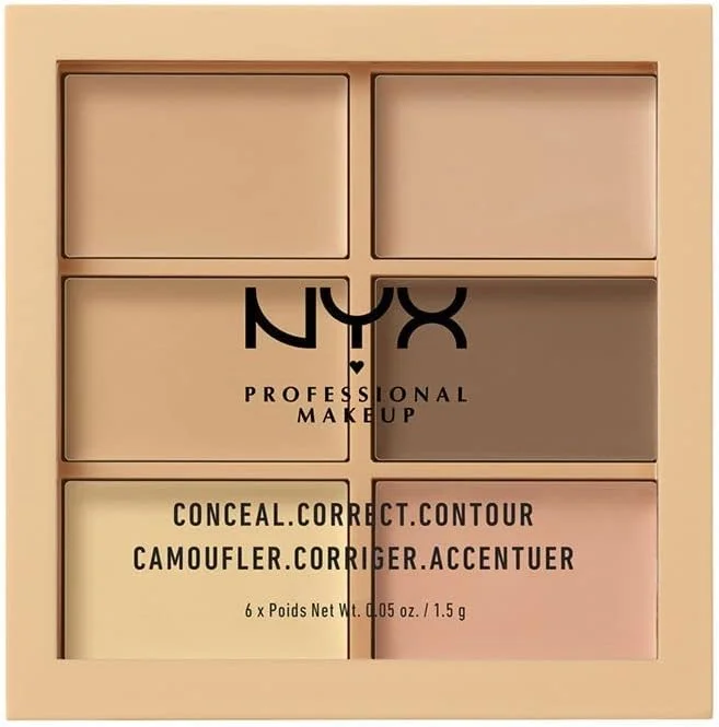 NYX Professional Makeup Palette 3C Correctrice Anti-Cernes Light 6x1.5g — Maquillage