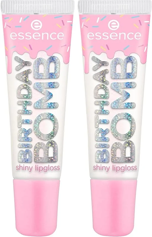 Essence Cosmetics - essence BIRTHDAY BOMB shiny lipgloss, naturel, brillant, sensation — Maquillage