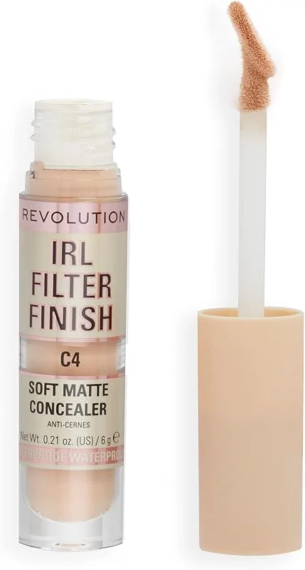 Makeup Revolution, Correcteur de teint IRL, couvrance moyenne à complète, C4, 6g — Maquillage