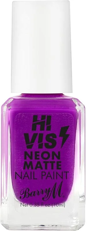 Barry M Cosmetics Hi Vis Vernis à ongles fluo mat - Violet (Purple Thrill) — Maquillage
