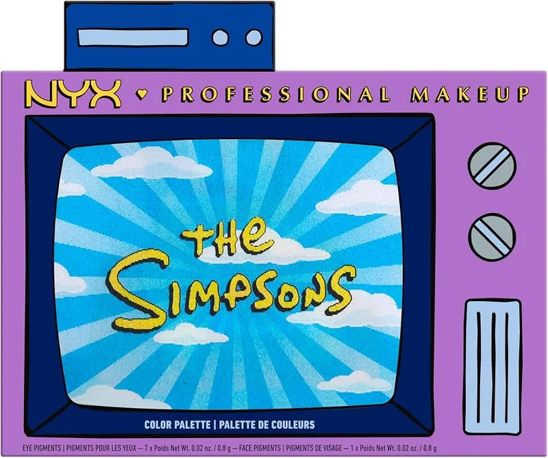 NYX Professional Makeup Palette Fards Paupières The Simpsons 8 Teintes — Maquillage