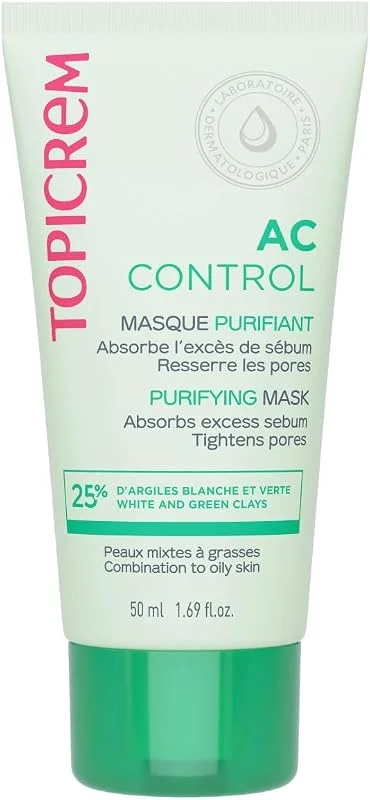 Topicrem - AC CONTROL Masque Purifiant Apaisant Visage - 50 ml — Soin de la peau