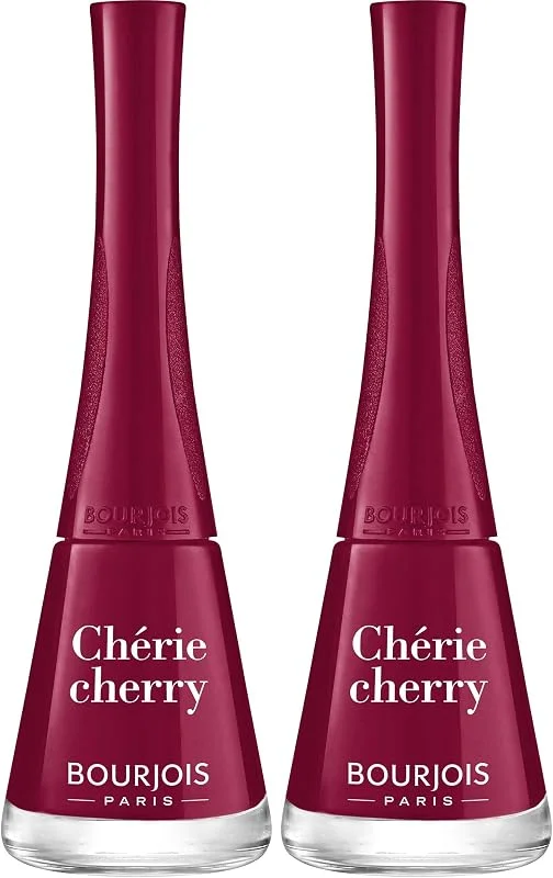 Bourjois 1 Seconde Vernis à Ongles 008 Chérie Cherry, 9 ml – Pinceau Panoramique — Maquillage