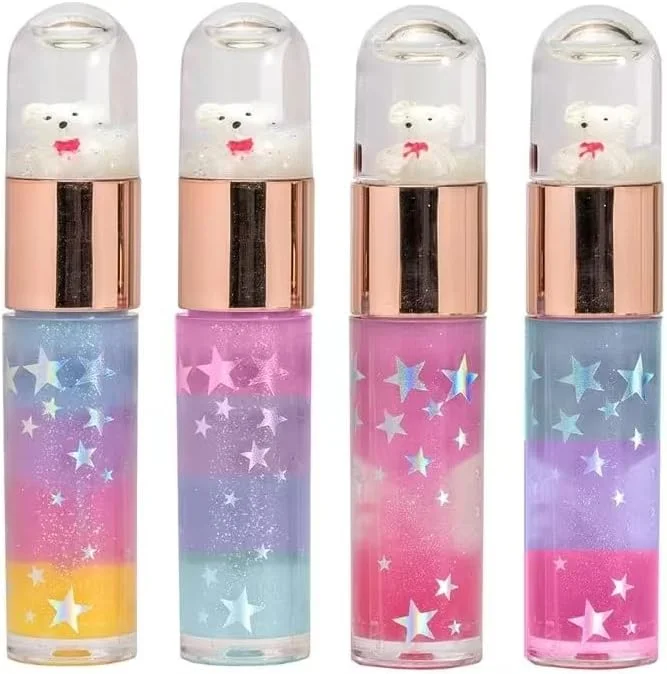 MARTINELIA – Gloss à Lèvres Boule à Neige Ourson –Gloss pour Enfant - Hydratant et — Maquillage